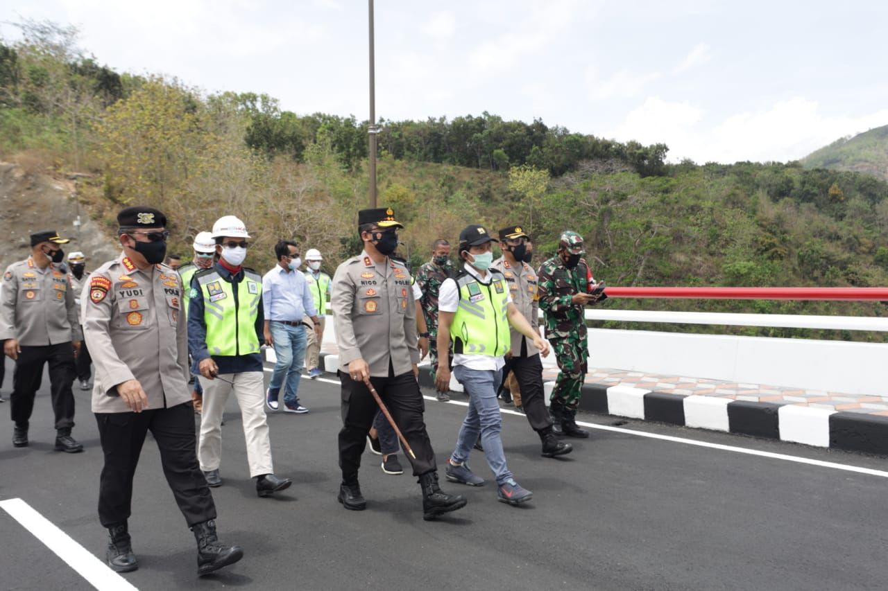 Kapolres Ponorogo Dampingi Kapolda Jatim Pastikan Pengamanan Kondusif