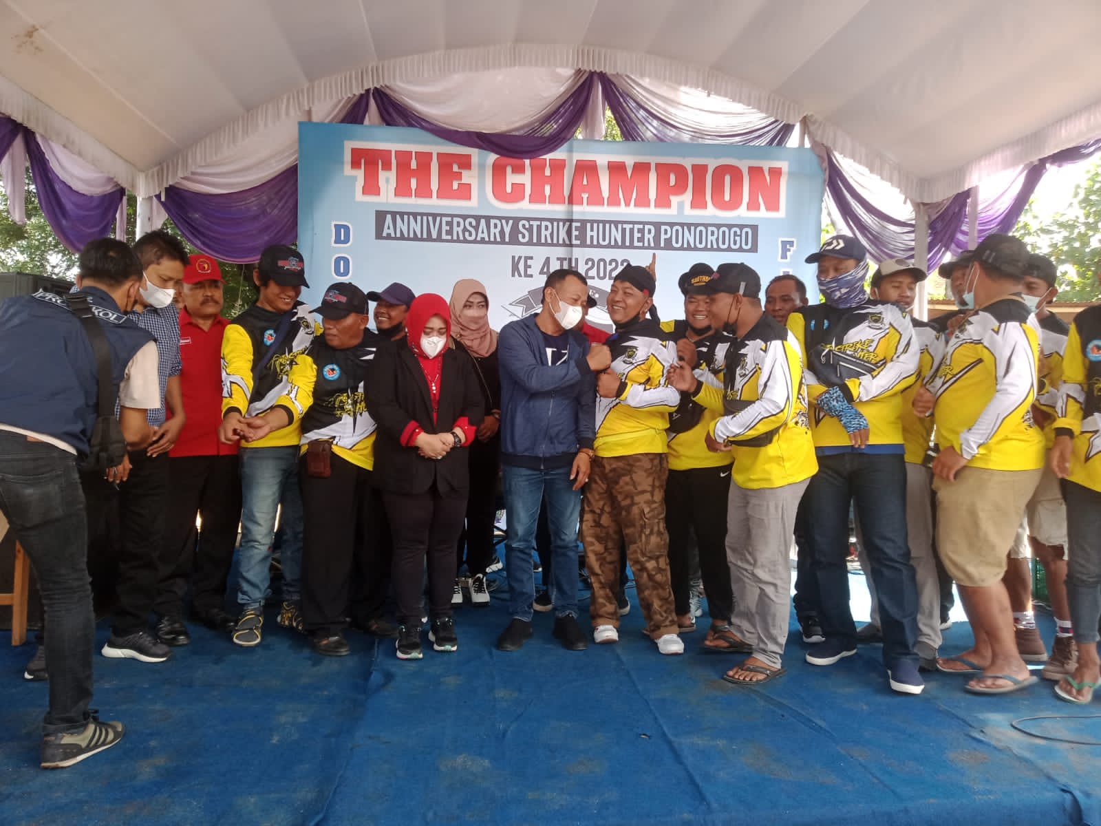 Sugiri Sancoko dan Lisdyarita Hadiri HUT Strike Hunter Pemancingan Dongeng Ponorogo
