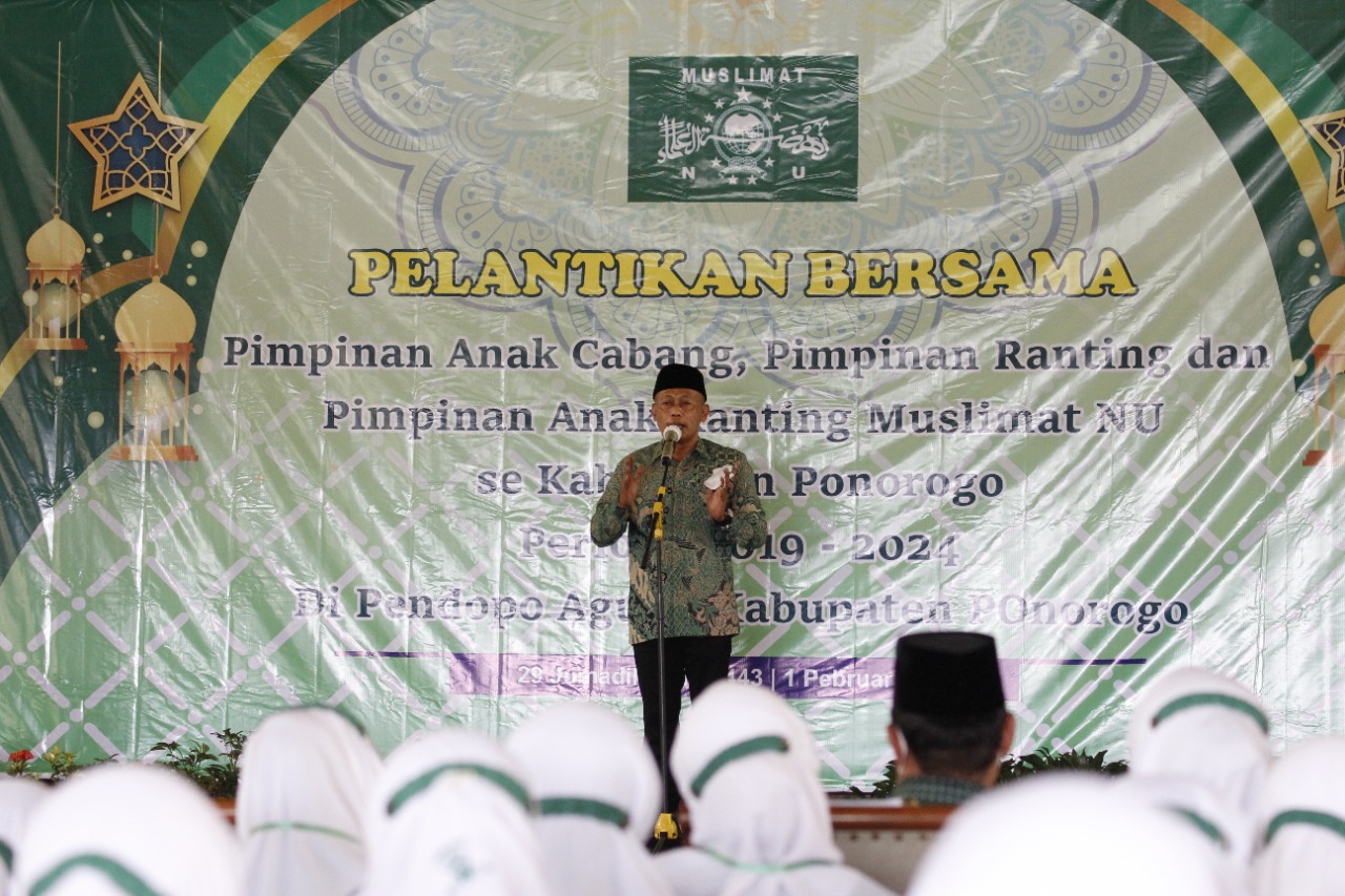 Bupati Ponorogo Hadiri Pelantikan Bersama Muslimat NU Ponorogo