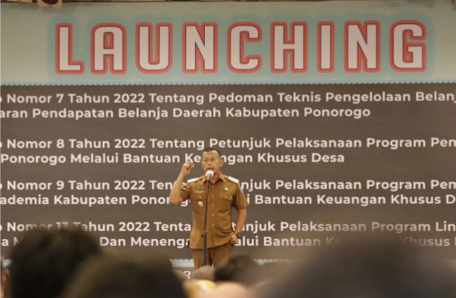 Empat Perbup Pro Desa Dilaunching Kang Giri Bupati Ponorogo