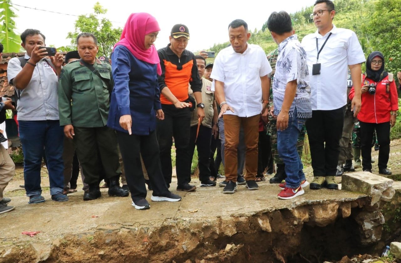 Bencana Tanah Gerak, Kang Giri Bupati Ponorogo akan Siapkan Huntara bersama Pemprov Jatim