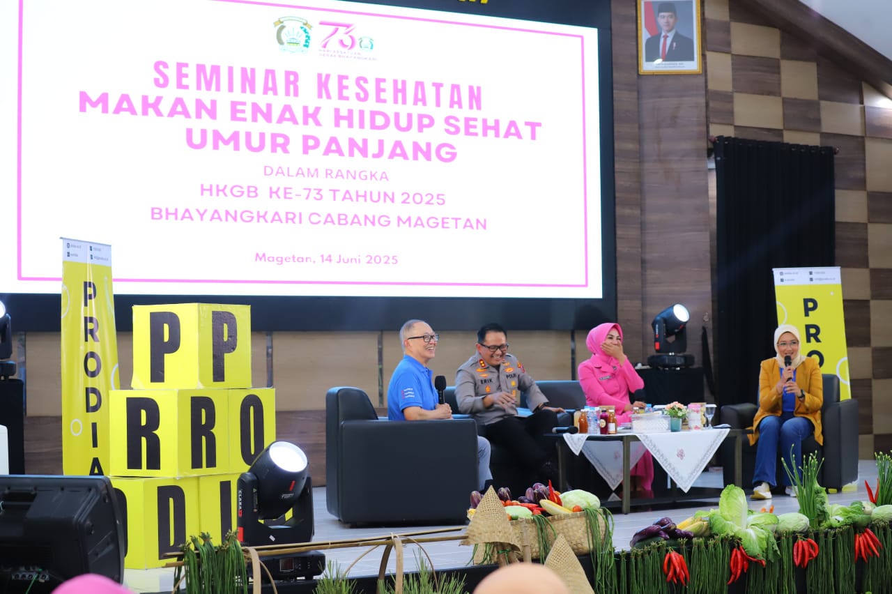 Peringati HKGB ke-73, Bhayangkari Magetan Gelar Seminar Sehat