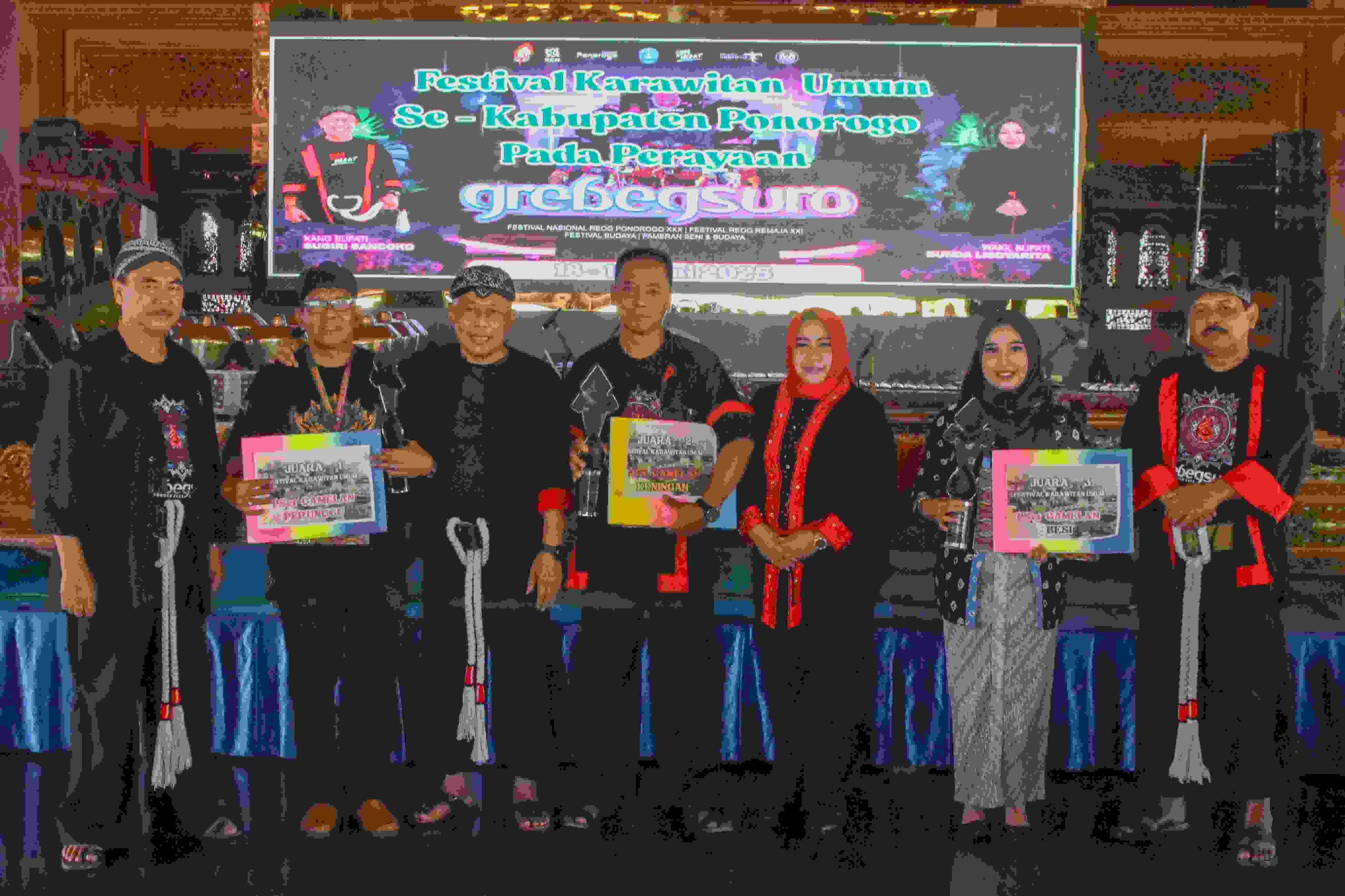 SMPN 2 Balong Juarai Lomba Karawitan Grebeg Suro Ponorogo 2024