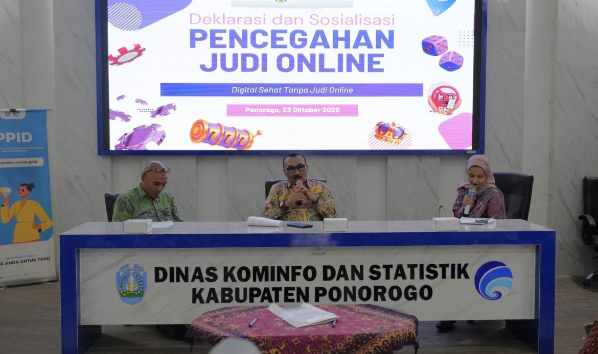 Cegah Judol, Diskominfo Ponorogo Gelar Sosialisasi