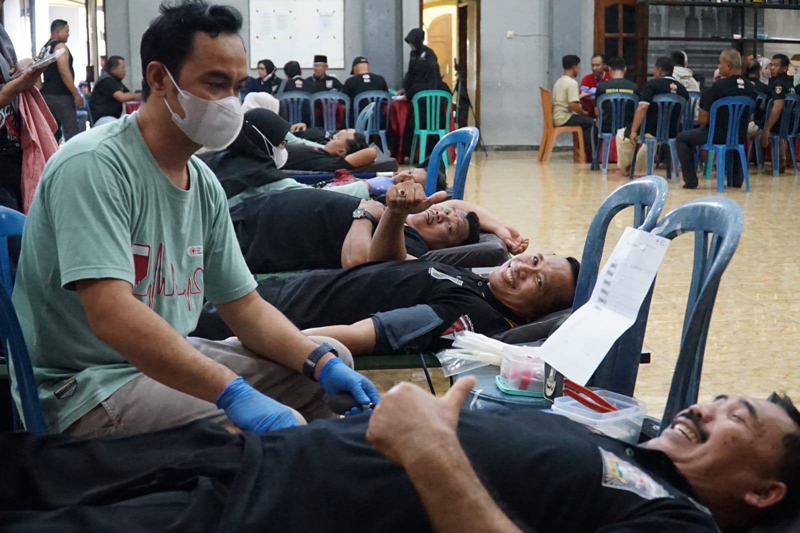 Peduli Kemanusiaan, PSHT Ponorogo Adakan Donor Darah