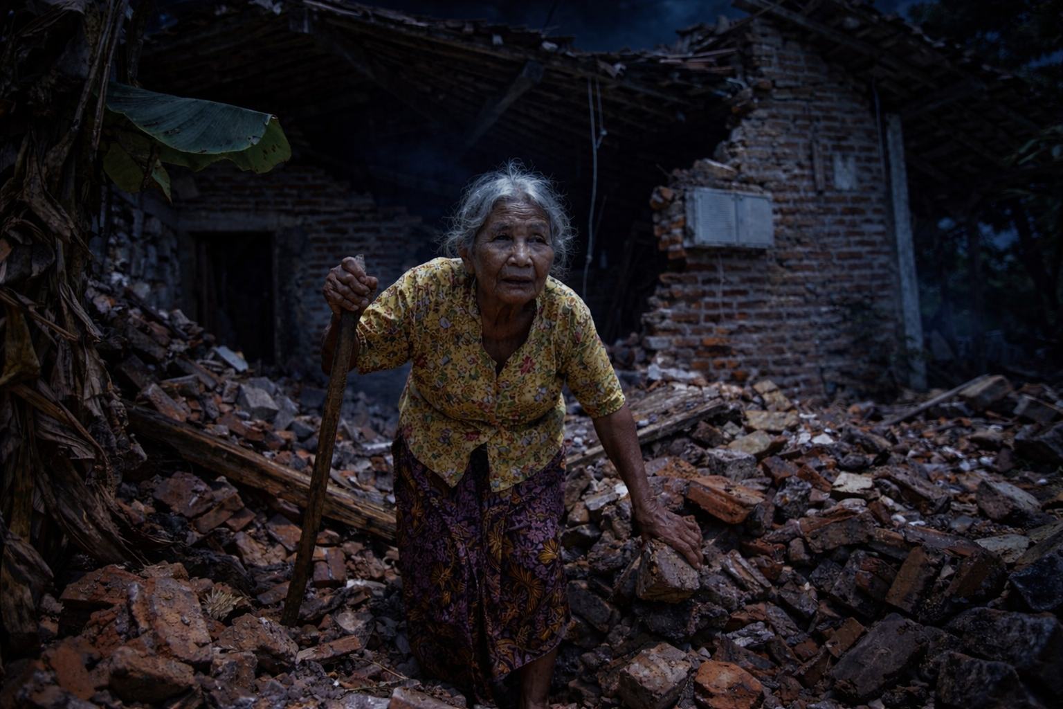 Nenek di Ponorogo, Selamat Setelah Kamarnya Ambruk Akibat Gempa Pacitan