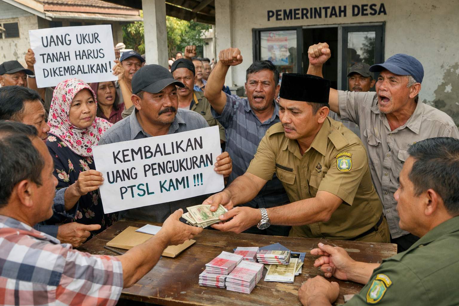 Warga Desa Kepuhrubuh, Siman, Ponorogo Berharap Uang Pengukuran Tanah PTSL Dikembalikan