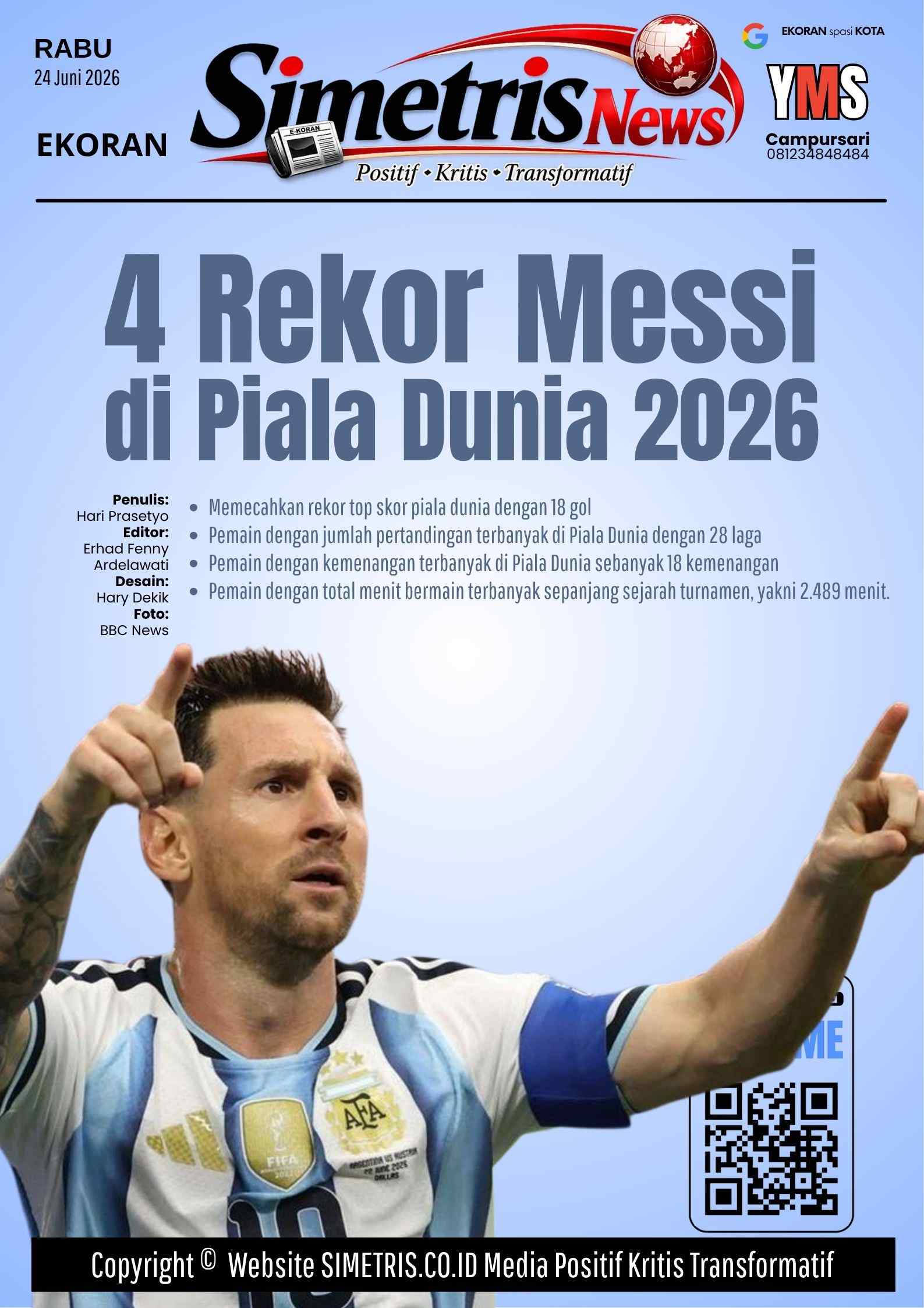 4 Rekor Lionel Messi di Piala Dunia 2026