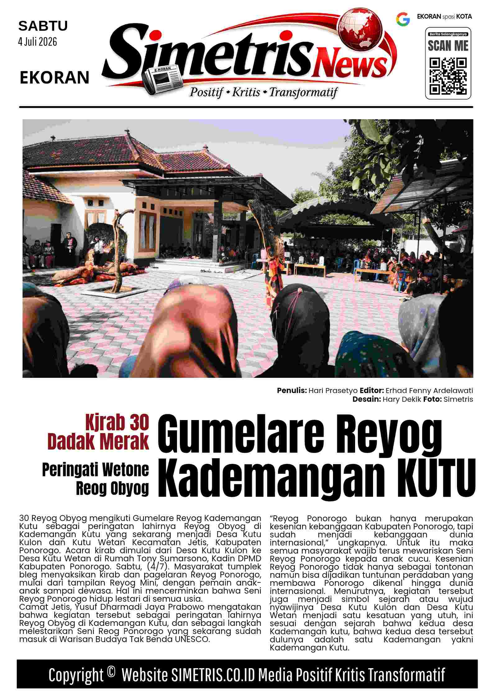 30 Reyog Obyog, Isi Peringatan Wetone Reyog Obyog Kademangan Surukubeng Ponorogo