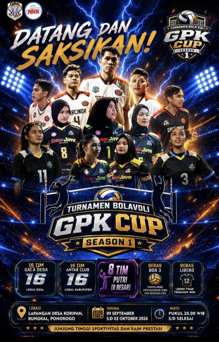 Saksikan, Koripan Turnamen Bolavoli GPK Cup Season 1