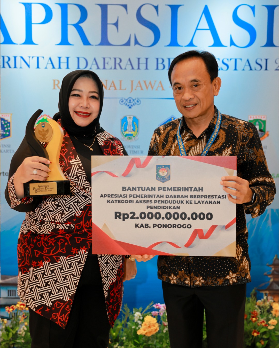 Ponorogo Raih Terbaik Pertama Akses Layanan Pendidikan Tingkat Jawa-Bali