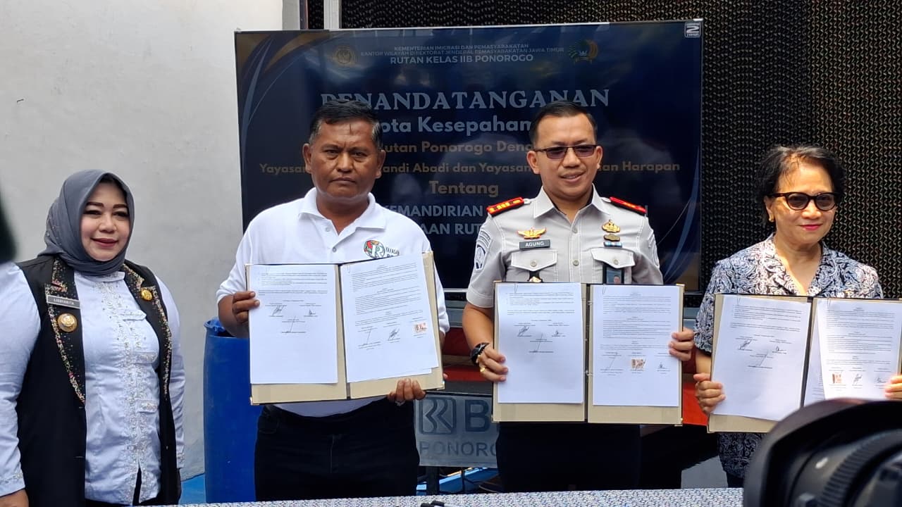 Tak Sekadar di Balik Jeruji, Rutan Ponorogo Gandeng Yayasan Siapkan Warga Binaan Jadi Mandiri