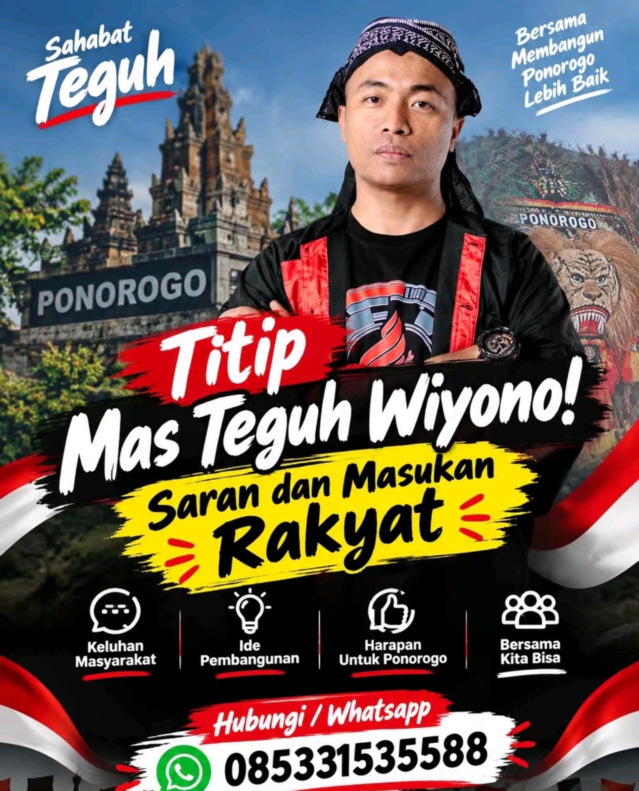 Teguh Wiyono Buka Ruang Aspirasi, Masyarakat Ponorogo Bisa Sampaikan Keluhan dan Gagasan