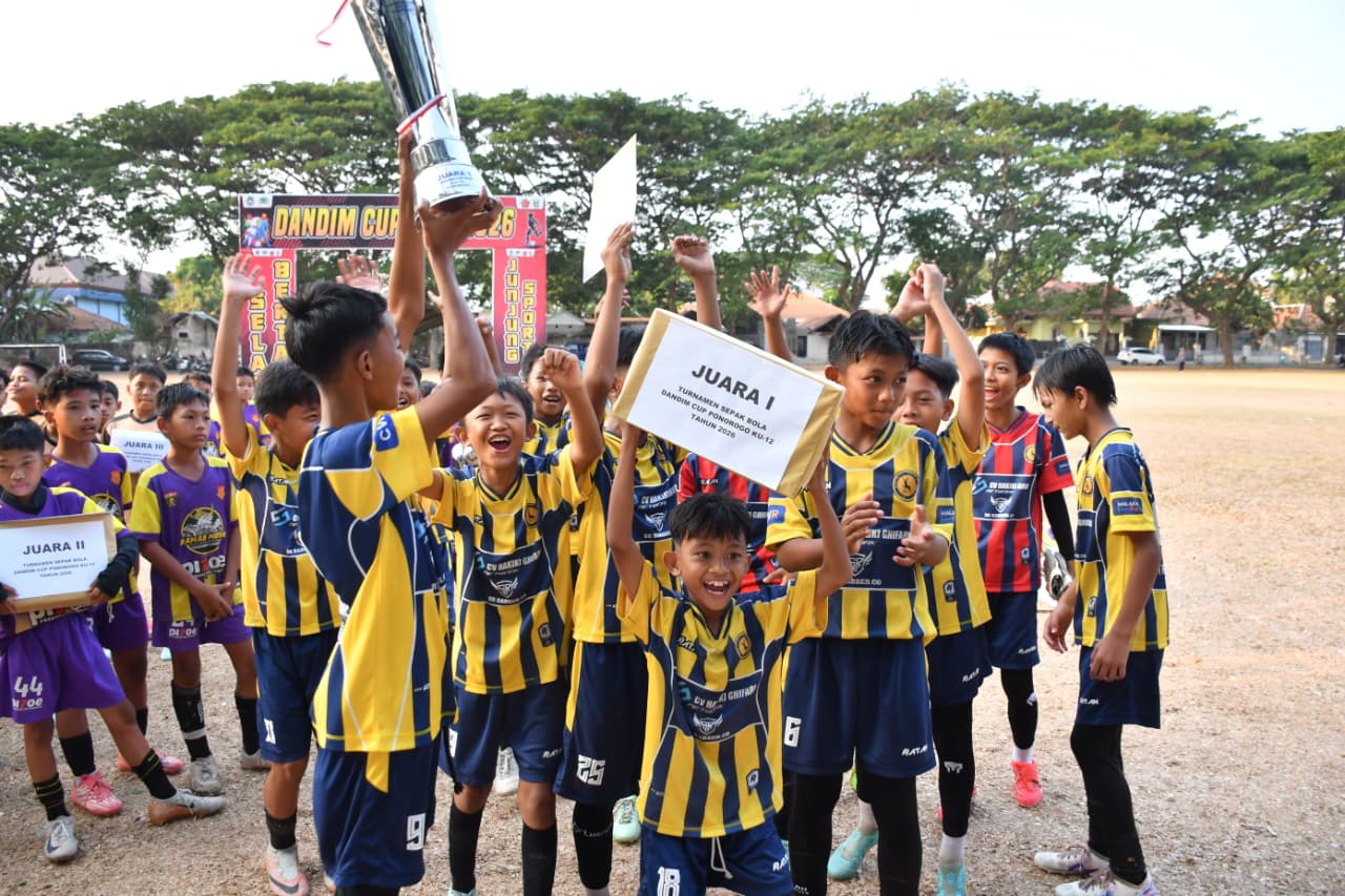 Turnamen SSB U-12 Dandim Cup Resmi Ditutup, Putra Maospati Madiun Keluar Sebagai Juara